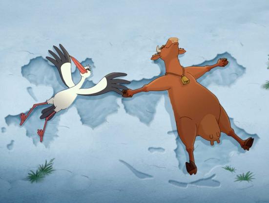 La mama Muu torna a casa.