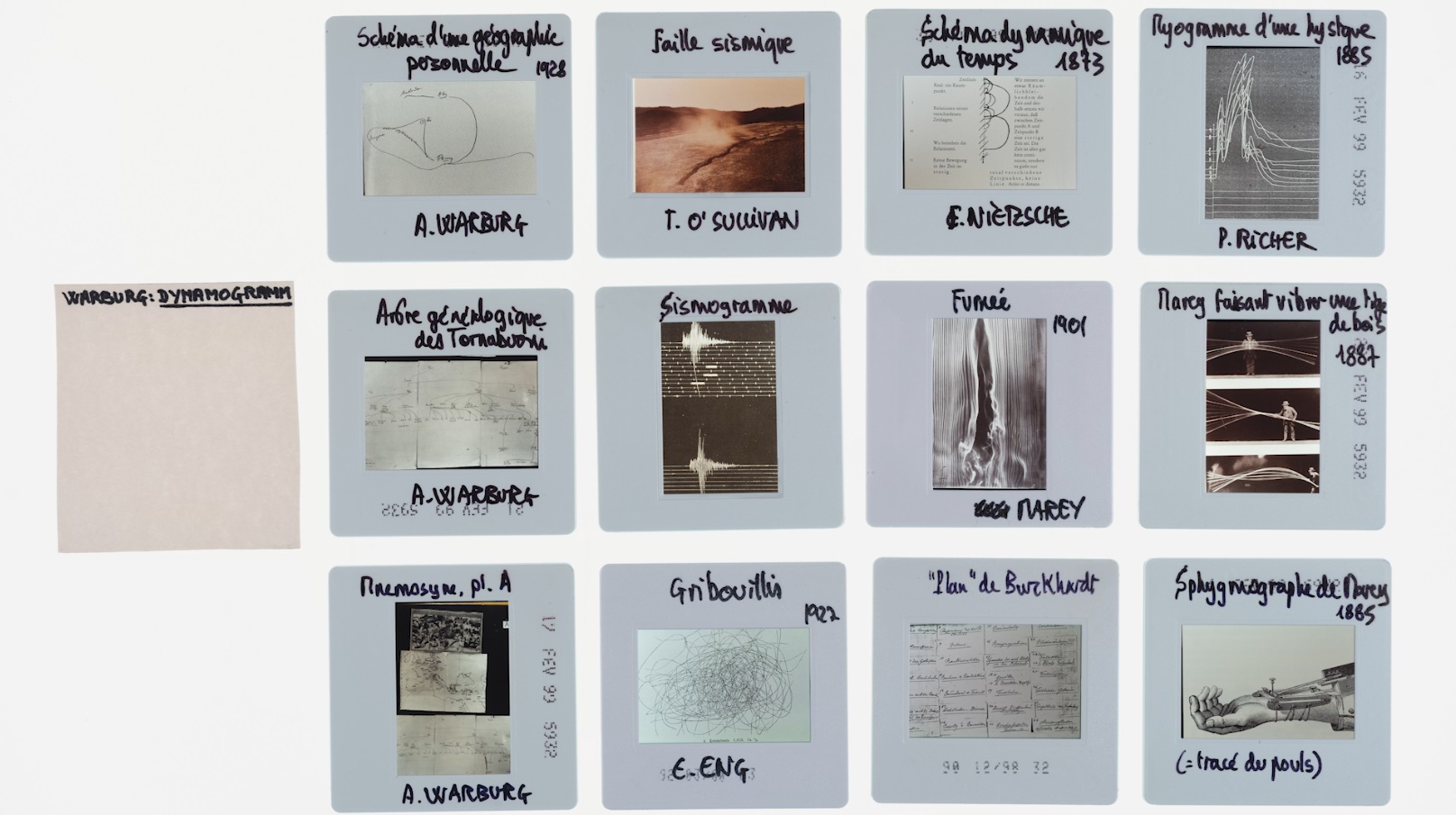 Diapoteca (Arno Gisinger, 2024). A partir de les diapositives de Georges Didi-Huberman
