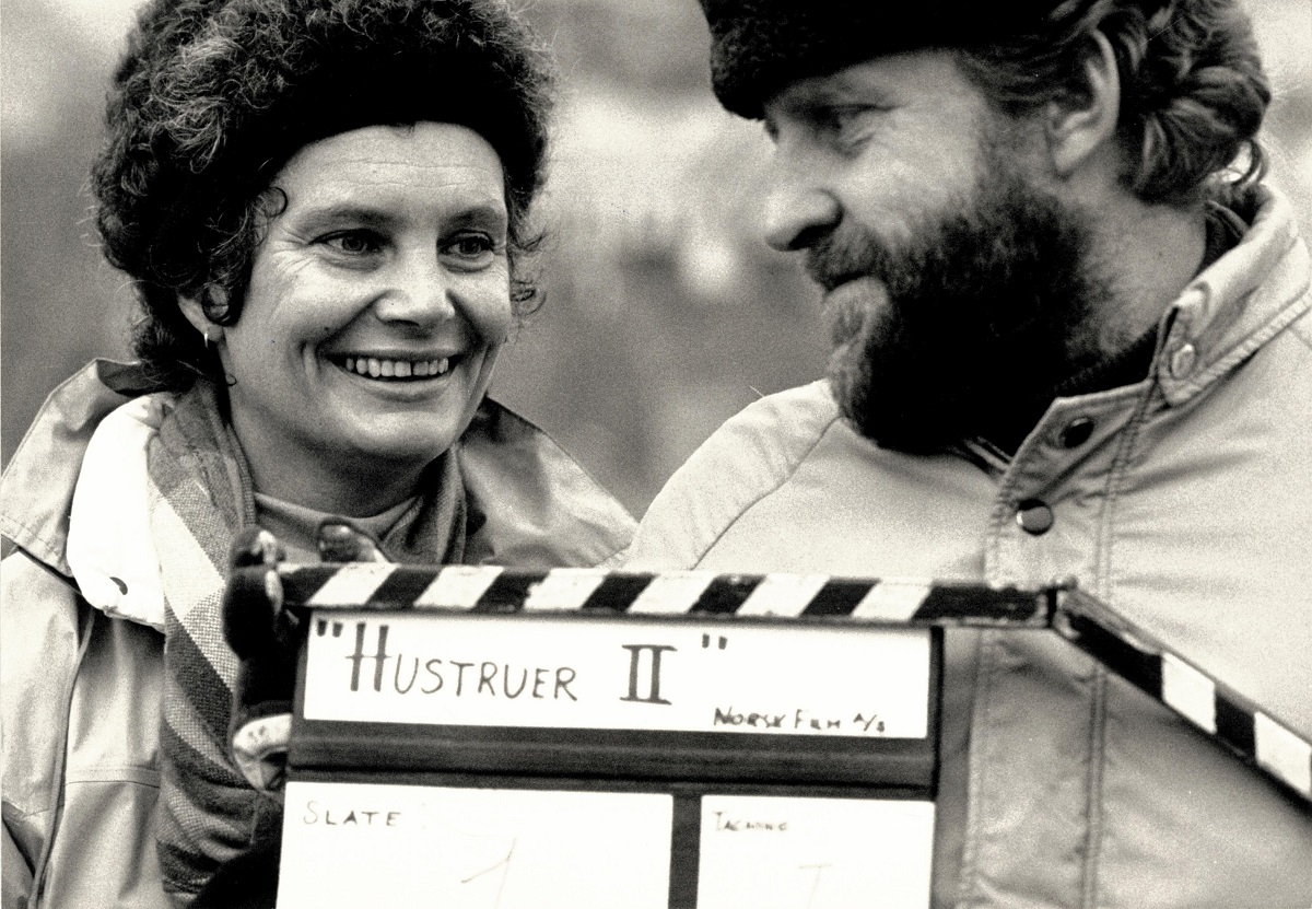 Anja Breien al rodatge de Las esposas II