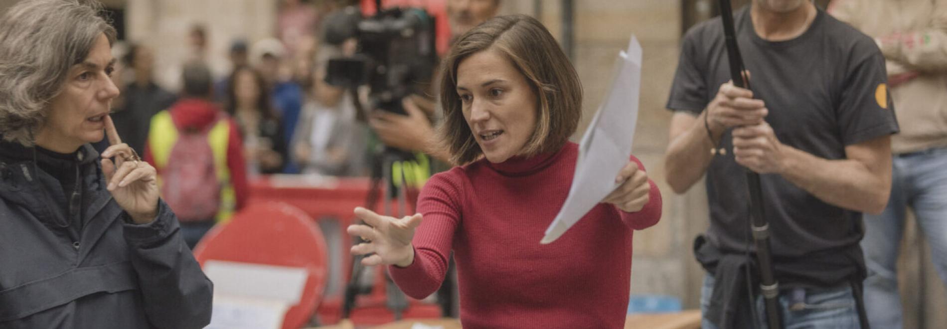 Carla Simón al rodatge de Romeria