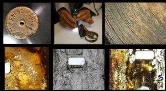 Inspecció amb microscopi després de l'obertura