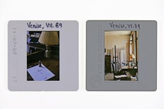 Diapoteca (Arno Gisinger, 2024). A partir de les diapositives de Georges Didi-Huberman.