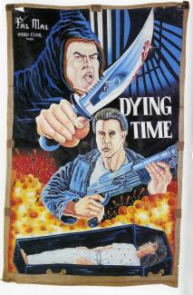 Cartell de 'Dying time' (Allan Kuskowski, 1990)