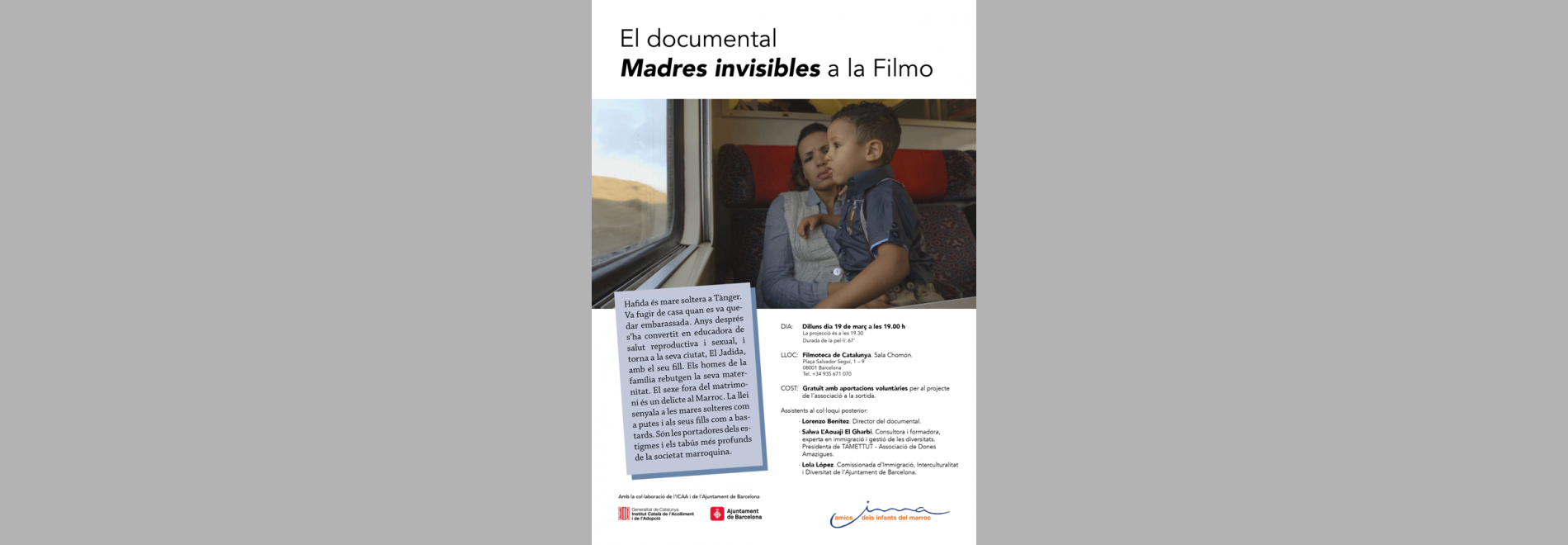 Projecció de 'Madres Invisibles' a la Filmoteca