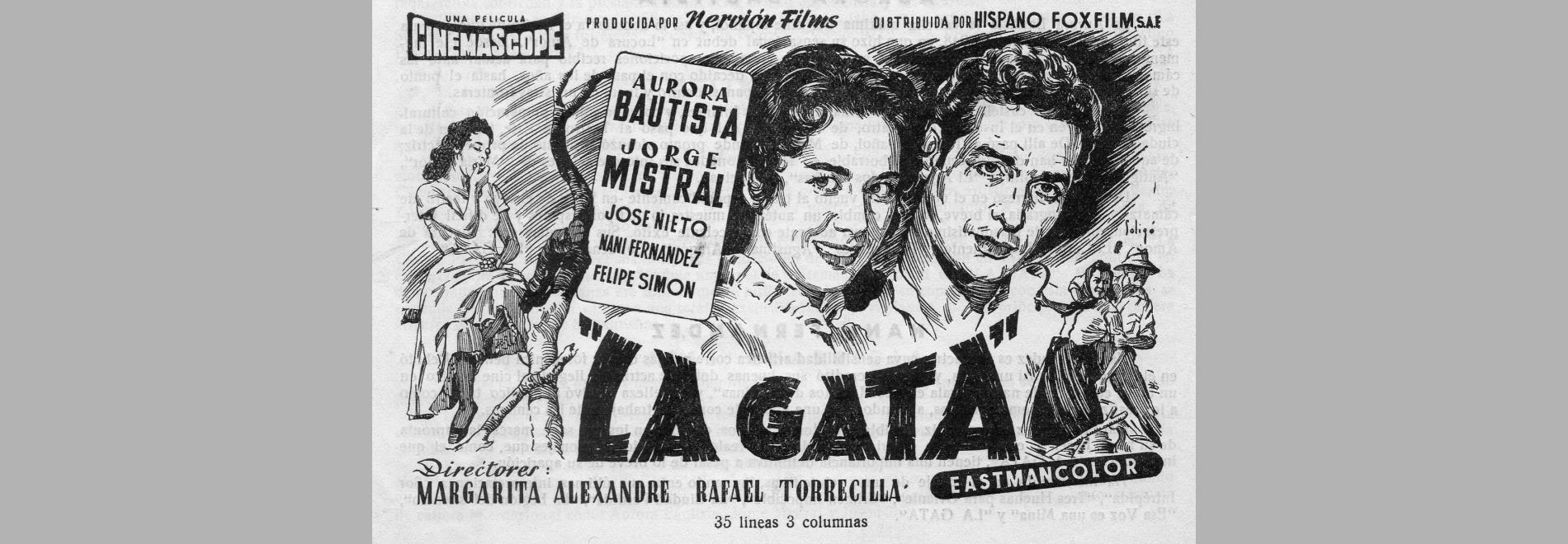 La gata (Margarita Alexandre, Rafael María Torrecilla, 1956)