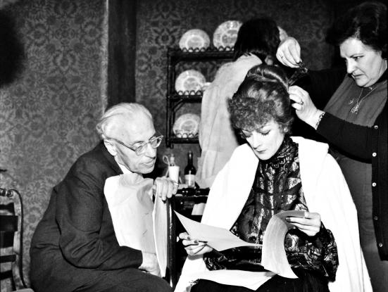 George Cukor i Maggie Smith