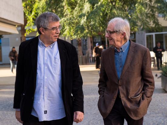 Foto Esteve Riambau i Ken Loach 1