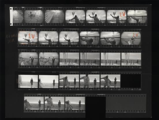 La Jetée, full de contacte. Chris Marker, 1962. Col·lecció La Cinémathèque Française, Fons Chris Marker