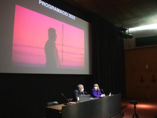 Foto Roda de premsa Filmoteca 2022 -2 - Esteve Riambau i Natàlia Garriga