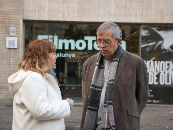 Foto Presentació filmoteca 2023-2 Natàlia Garriga i Esteve Riambau