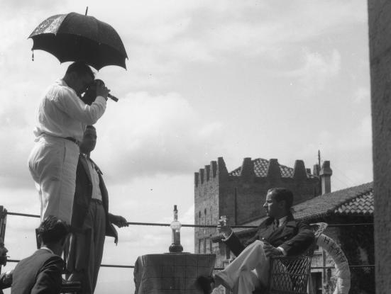 Rodatge de 'La isla desierta'. Foto de Pilar de Quadras. Arxiu Família Quadras