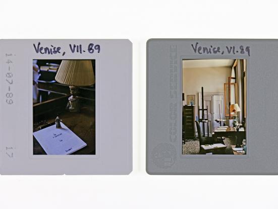 Diapoteca (Arno Gisinger, 2024). A partir de les diapositives de Georges Didi-Huberman.