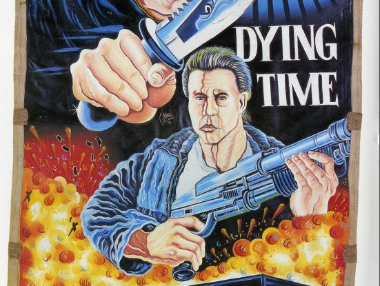 Cartell de 'Dying time' (Allan Kuskowski, 1990)