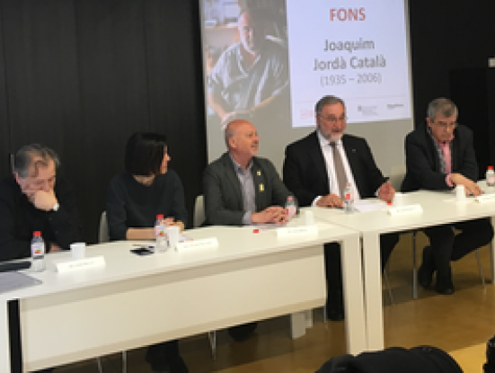 Acte de dipòsit definitiu del Fons Joaquim Jordà a l'Arxiu Comarcal de la Selva